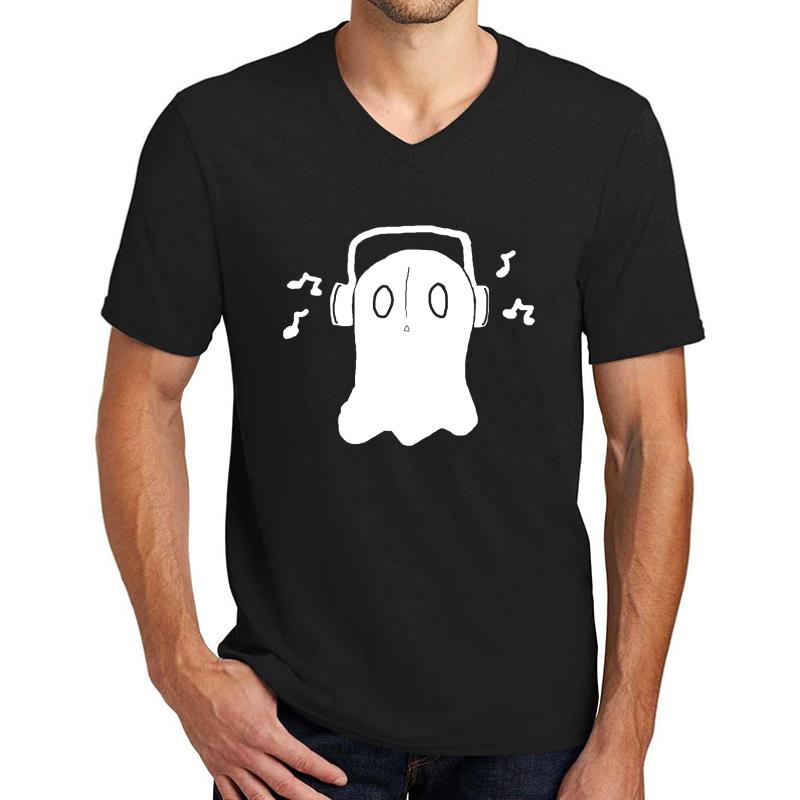 Undertale Napstablook Unisex V-Neck T-Shirt Men Black