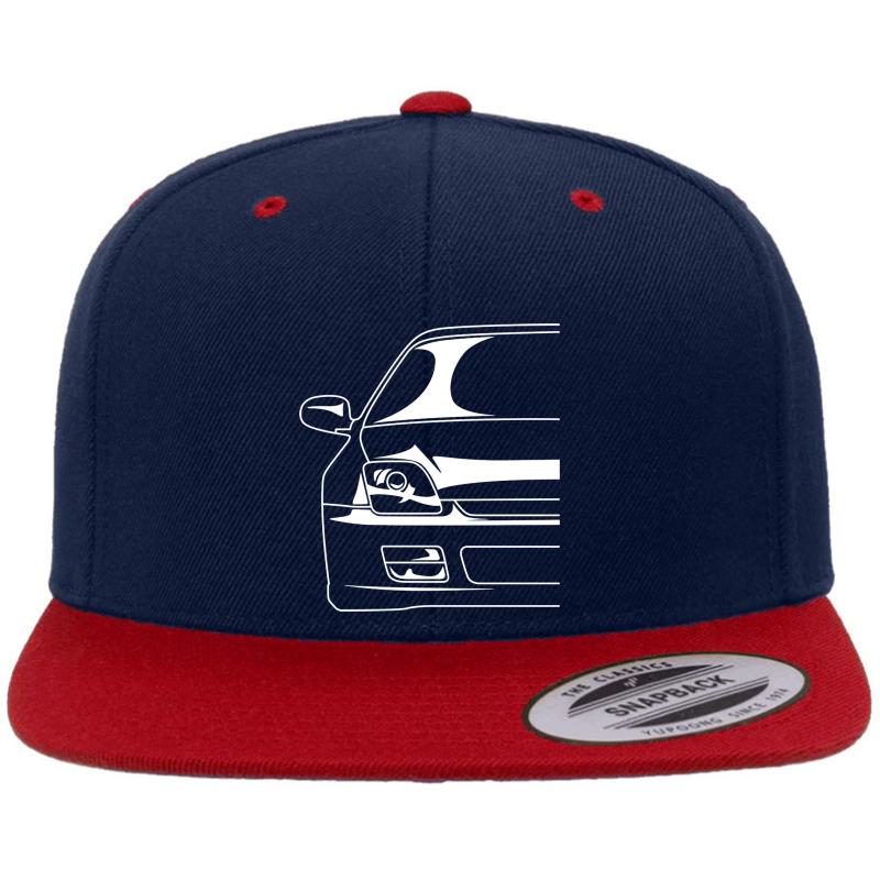 5Gen Prelude Front Premium Flat Bill Snapback Cap  Navy