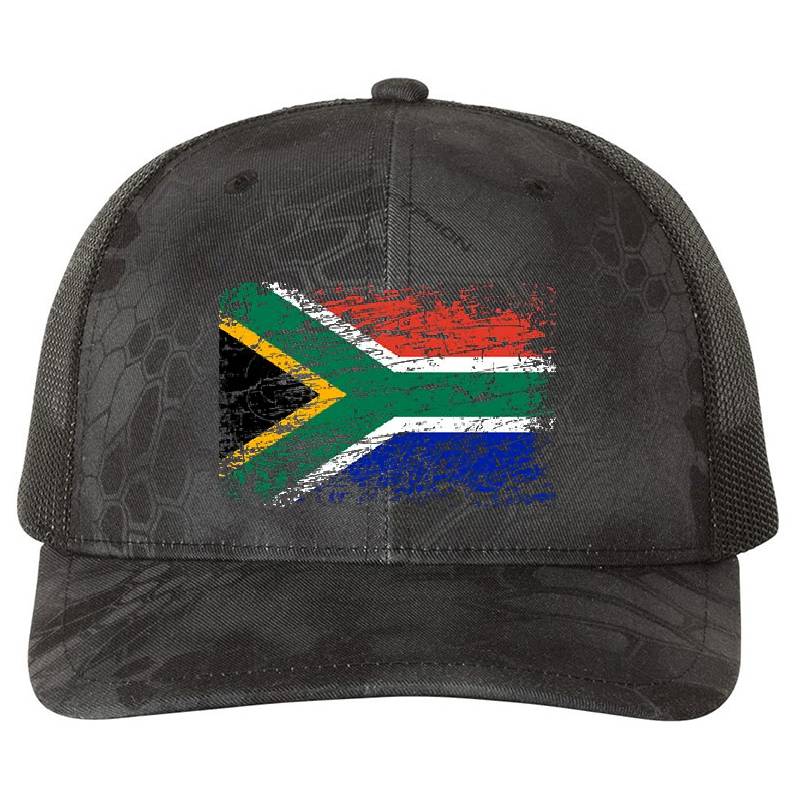 South Africa South African ensign flag used look Premium Flat Bill Snapback Caps