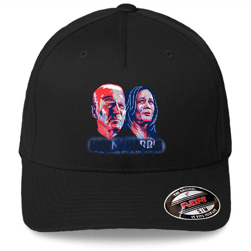 Biden Harris Street Art Style Premium Flat Bill Snapback Caps