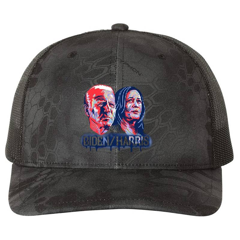 Biden Harris Street Art Style Premium Flat Bill Snapback Caps