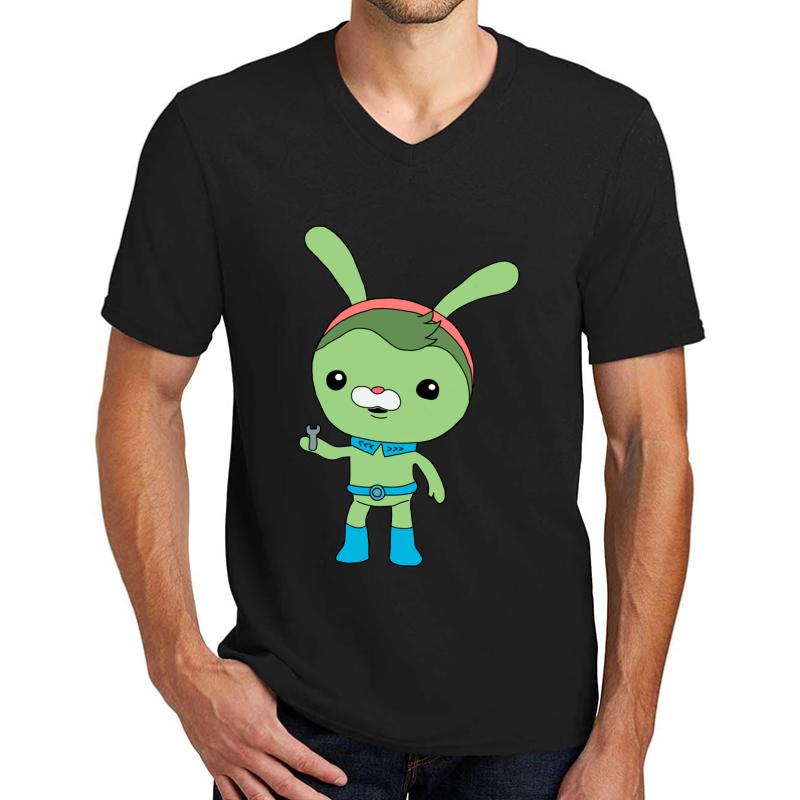 Tweak - Octonauts Unisex V-Neck T-Shirt Men Black