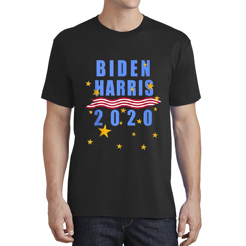BIDEN Harris 2020 T-shirt with American Flag Motifs Richardson Premium Trucker Snapback Caps
