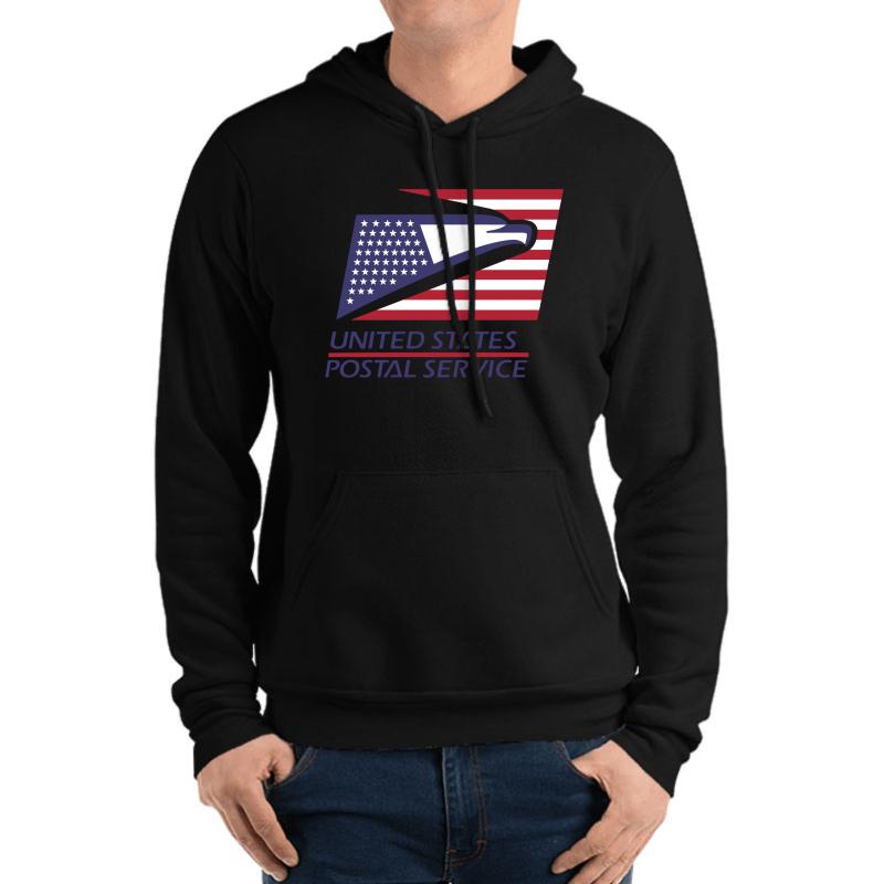 Usps - United States Postal Service Unisex Hooded Sweatshirt Men Black