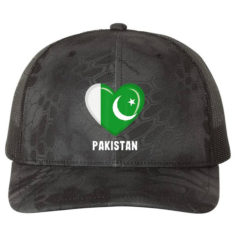 Pakistan Flag Premium Flat Bill Snapback Caps