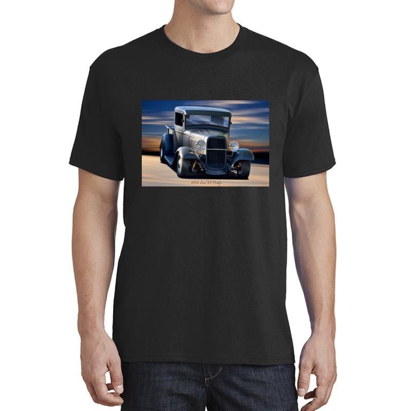 1934 Ford V8 Pickup Unisex T-Shirt Men Black