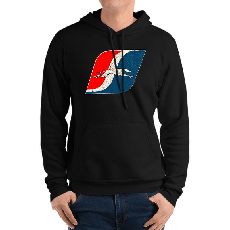 Vintage Greyhound Bus Lines Usa Unisex Hooded Sweatshirt Men Black