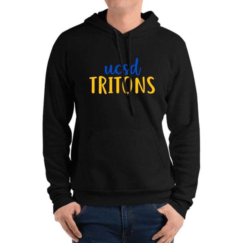 Ucsd Tritons Unisex Hooded Sweatshirt Men Black