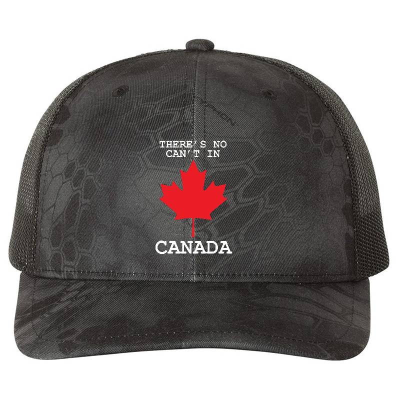 There's No Can't In Canada Premium Flat Bill Snapback Caps