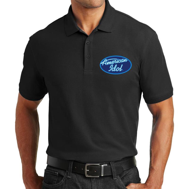 American Idol Unisex Polo Jersey Sport Shirt Men Black