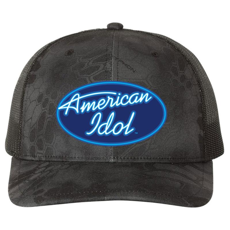 American Idol Richardson Premium Trucker Snapback Cap  Kryptek Typhon Black