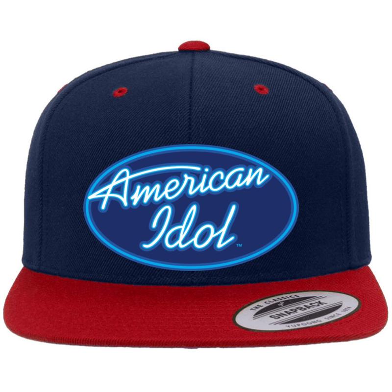 American Idol Premium Flat Bill Snapback Cap  Navy