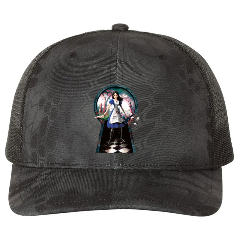 Alice: Madness Returns Richardson Premium Trucker Snapback Cap  Kryptek Typhon Black