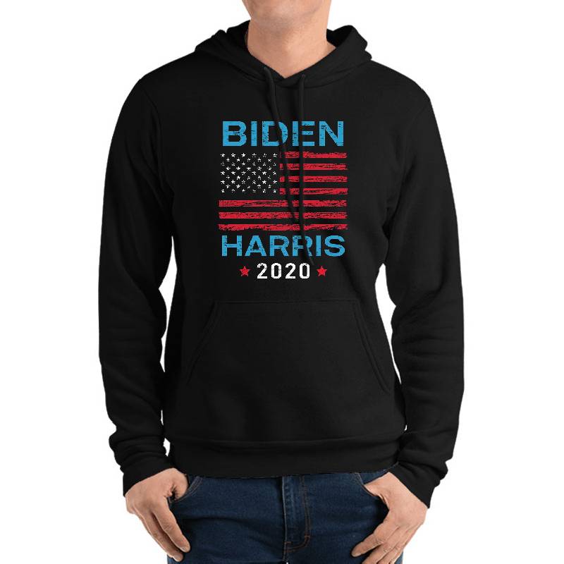 Biden Harris 2020 President Election Democrat Vote Retro Vintage US Flag Design Youth Hooded Sweatshirts