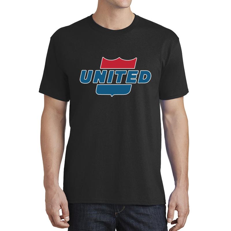 Vintage United Airlines Sign Unisex T-Shirt Men Black