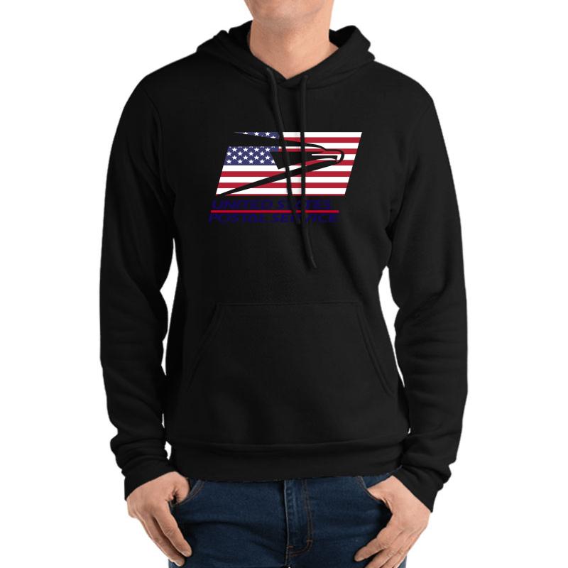 United States Postal Service Save The Usps  Unisex Hooded Sweatshirt Men Black