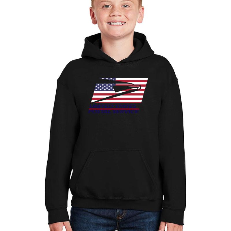 United States Postal Service Save The Usps  Youth Hooded Sweatshirt Boy Black