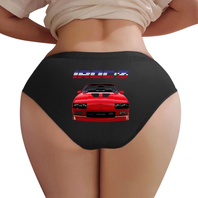 1988 Chevrolet Camaro Iroc-Z Convertible Women Underwear Panties Women Black