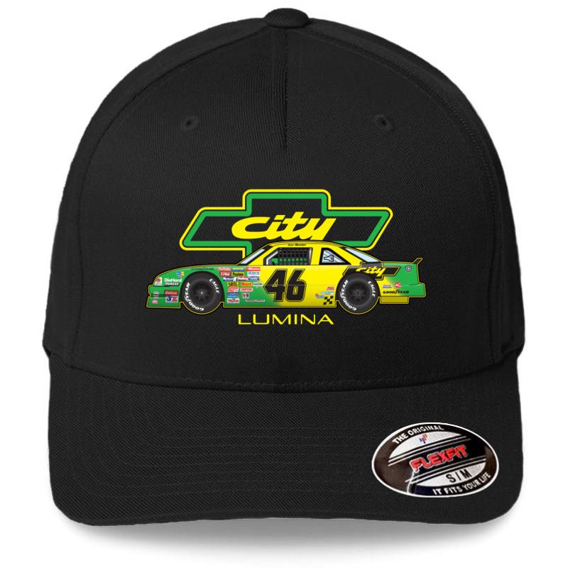 #46 Cole Trickle City Days Of Thunder Illustration Flexfit Baseball Cap  Black