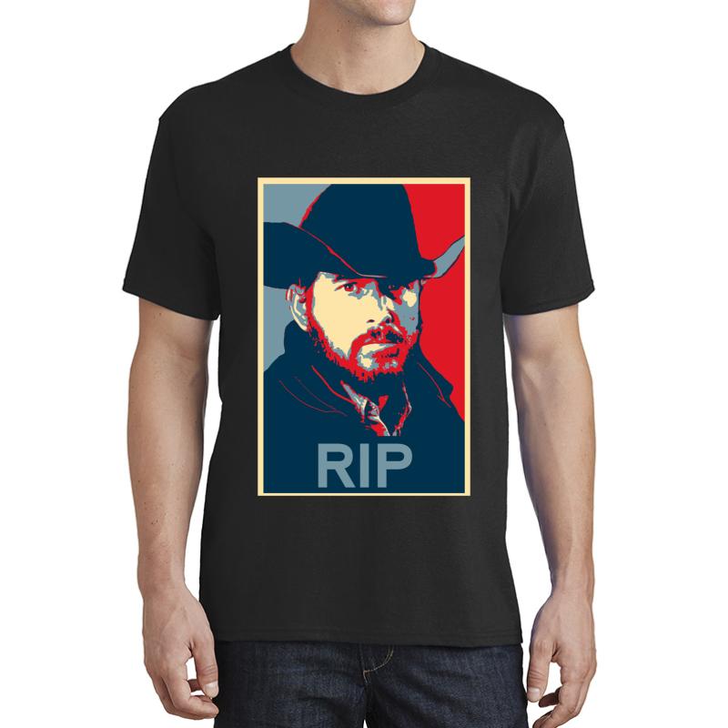 Yellowstone Rip Face Hope Pattern Unisex T-Shirt Men Black