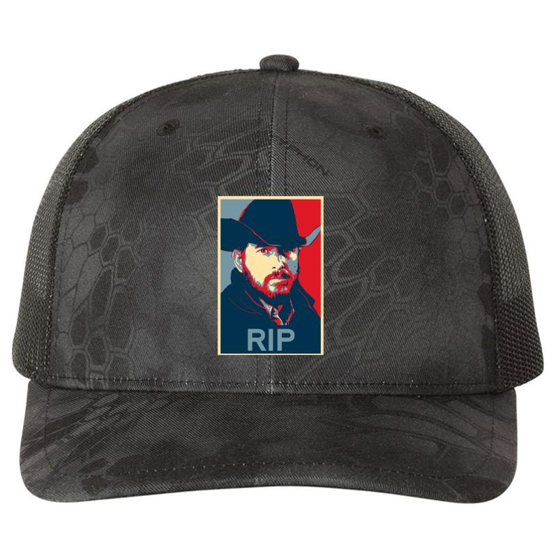 Yellowstone Rip Face Hope Pattern Richardson Premium Trucker Snapback Cap  Kryptek Typhon Black