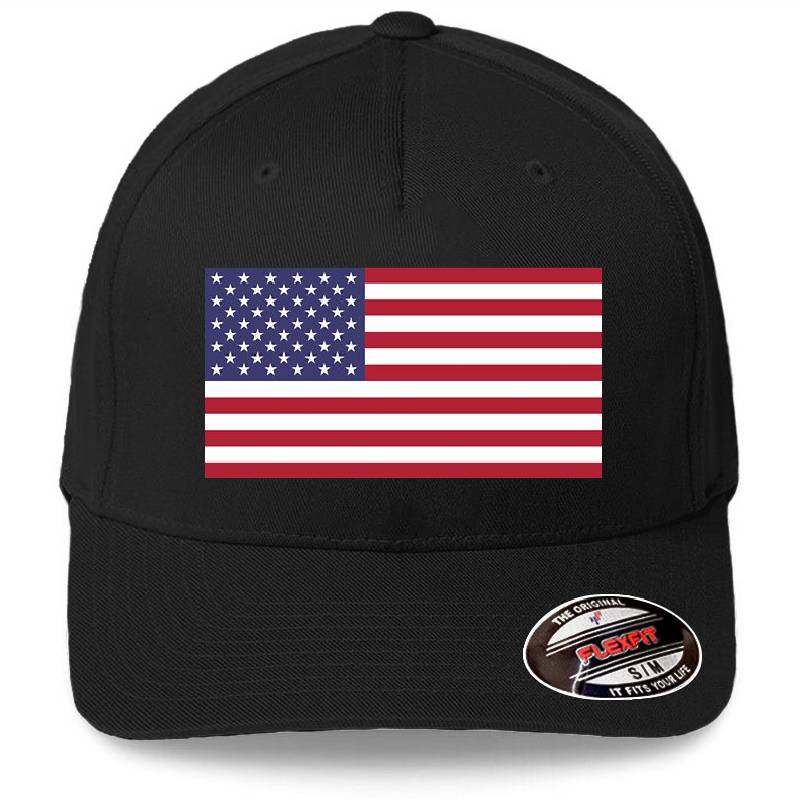 USA Flag. Flag of USA. Coutry Flag of USA Premium Flat Bill Snapback Caps