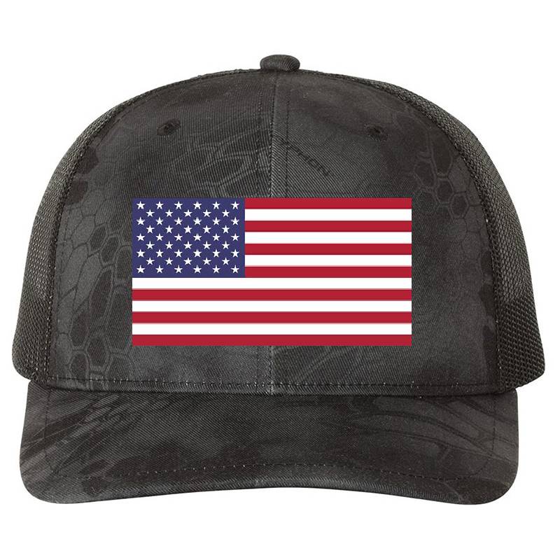 USA Flag. Flag of USA. Coutry Flag of USA Premium Flat Bill Snapback Caps