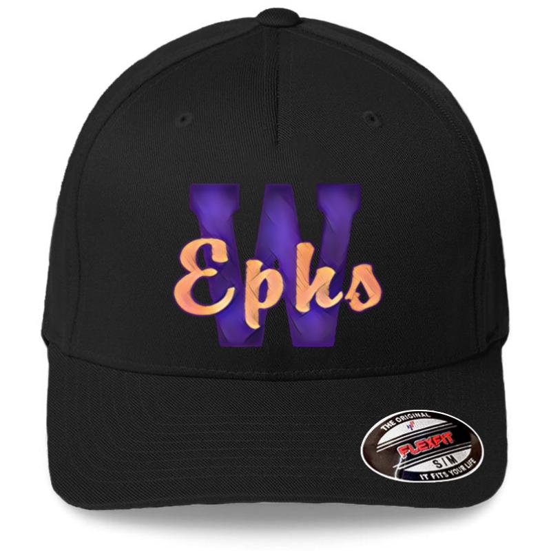 Williams College Ephs Retro Fx  Flexfit Baseball Cap  Black