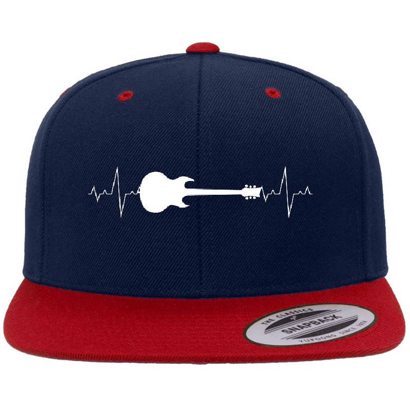Electric Guitar Heartbeat Guitarist  Richardson Premium Trucker Snapback Caps