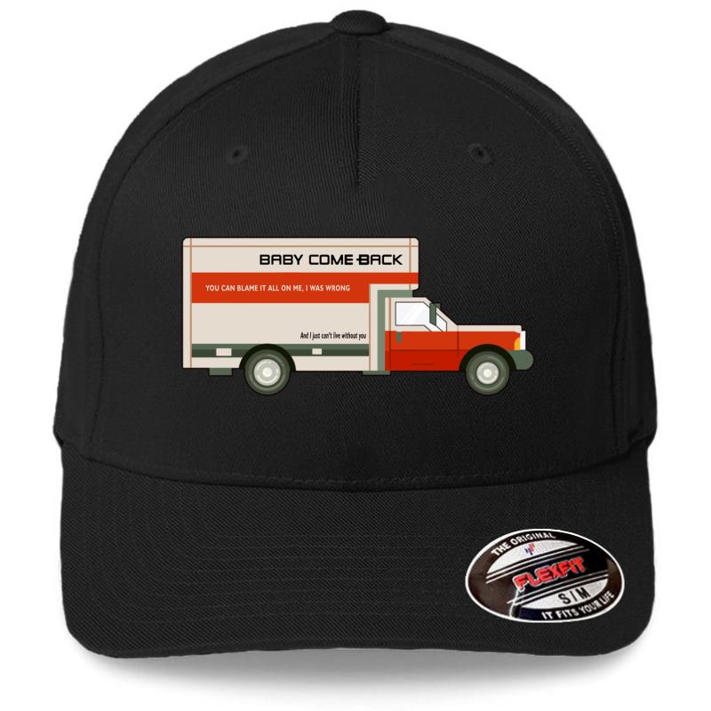 70S U-Haul Truck Flexfit Baseball Cap  Black