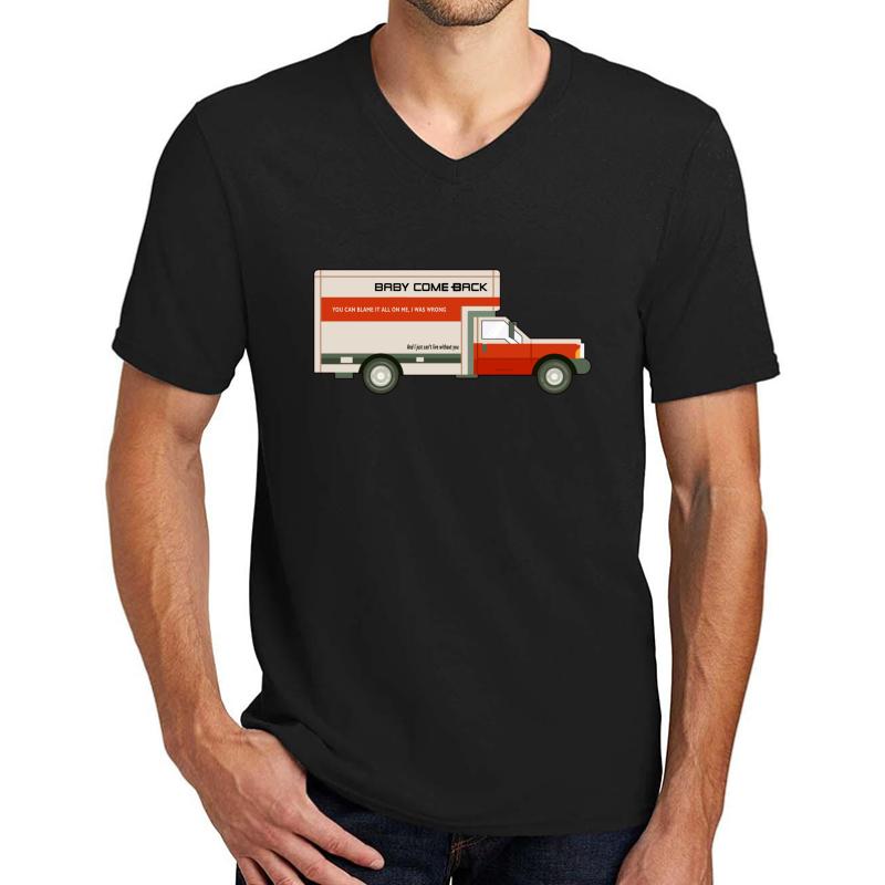 70S U-Haul Truck Unisex V-Neck T-Shirt Men Black