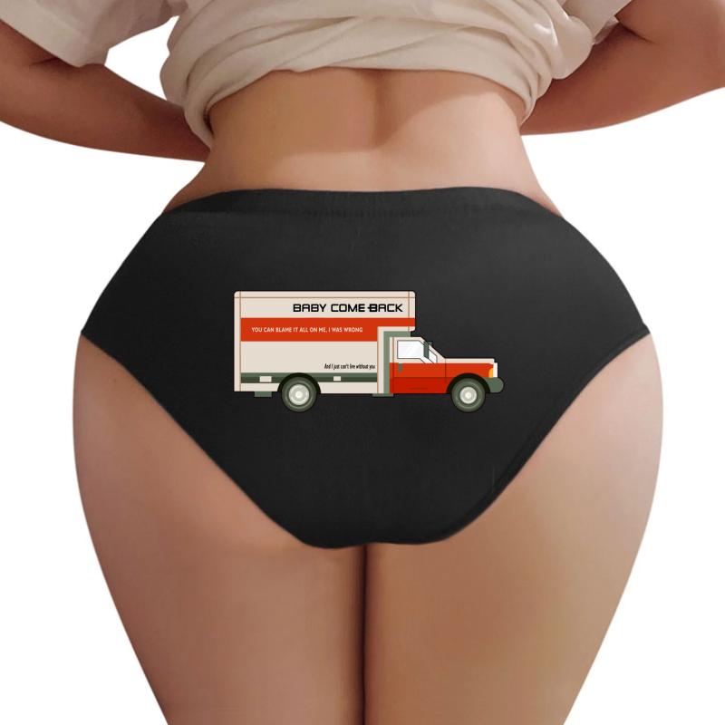 70S U-Haul Truck Women Underwear Panties Women Black