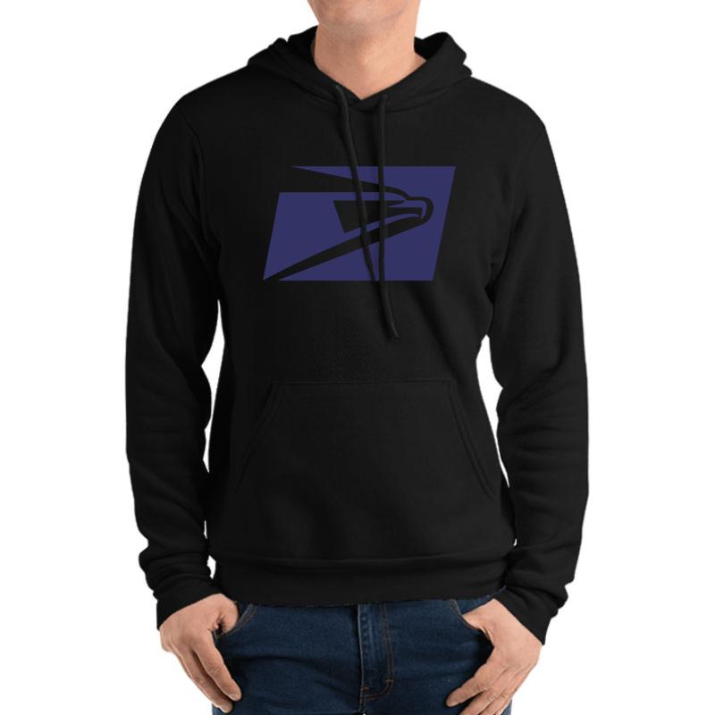 United States Postal Service Logo Unisex Hooded Sweatshirt Men Black