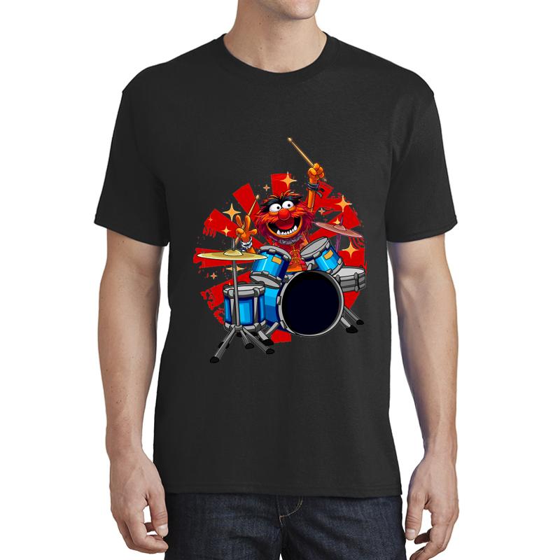 Animal Drummer The Muppets Show Unisex T-Shirt Men Black