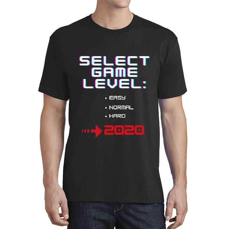 Select game level, Tough, horrible  year 2020.  Unisex Polo Jersey Sport Shirts