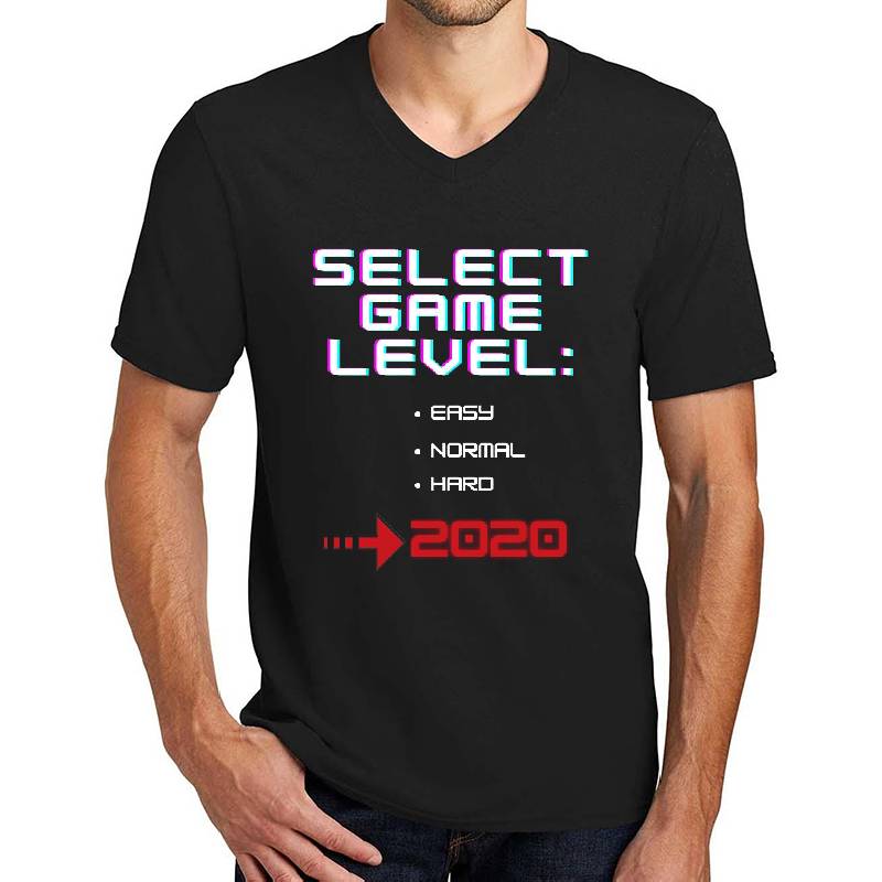 Select game level, Tough, horrible  year 2020.  Unisex Polo Jersey Sport Shirts