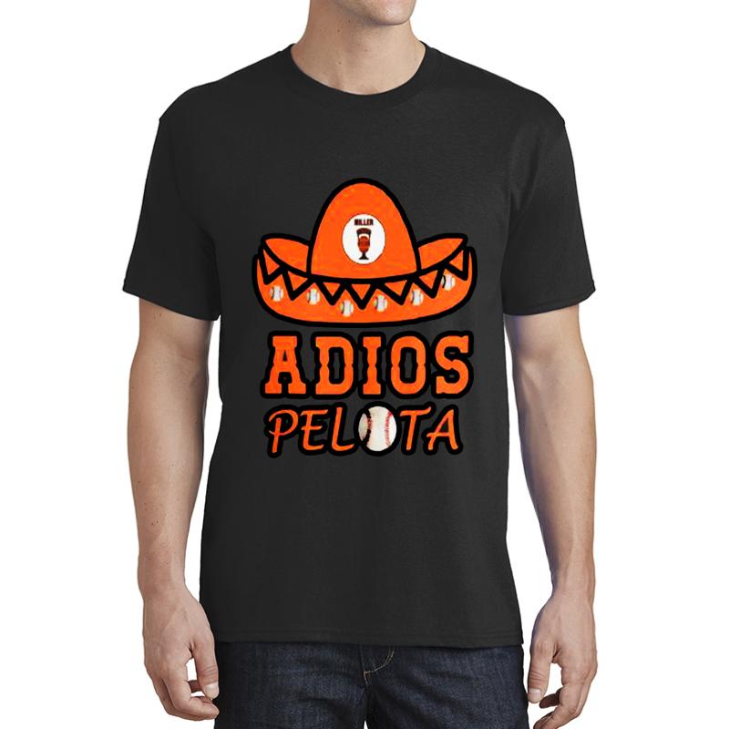 Adios Pelota San Francisco Baseball Shirt Unisex T-Shirt Men Black