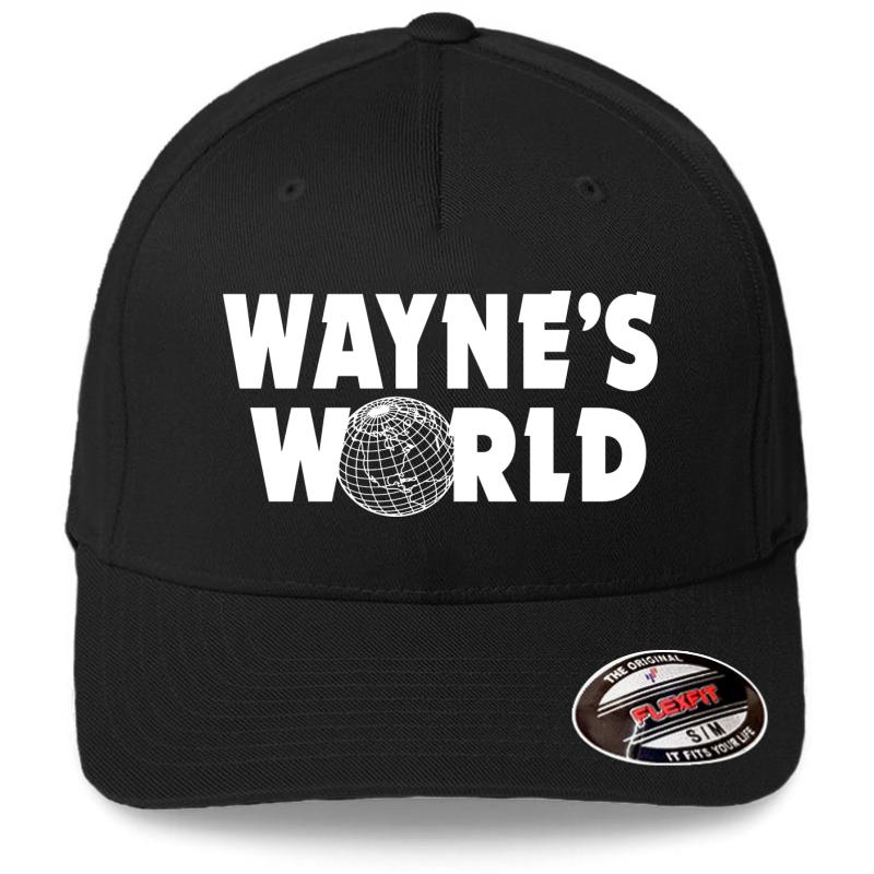 Wayne's World Flexfit Baseball Cap  Black