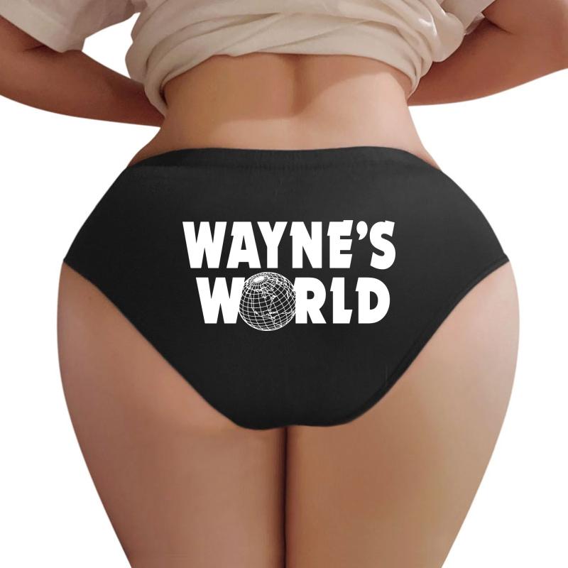 Wayne's World Women Underwear Panties Women Black