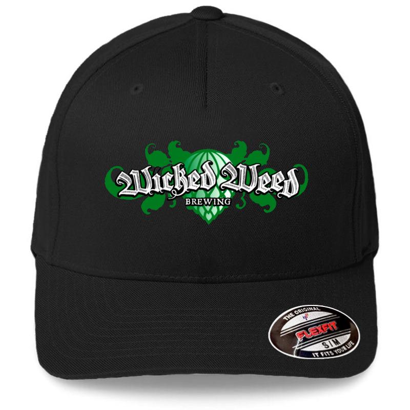 Wicked Weed Brewery Asheville Nc Flexfit Baseball Cap  Black