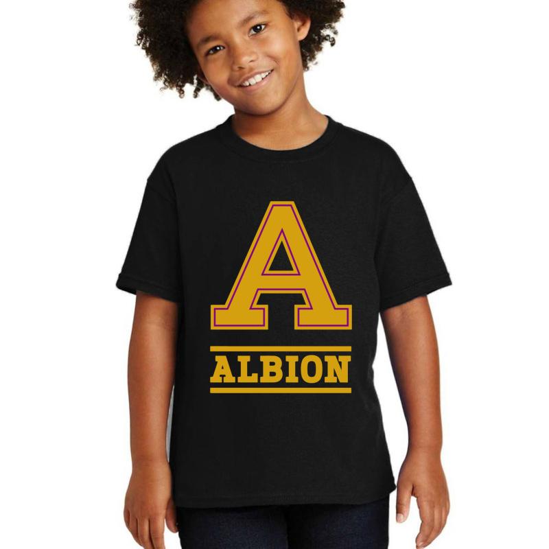 Albion College Youth T-Shirt Boy Black