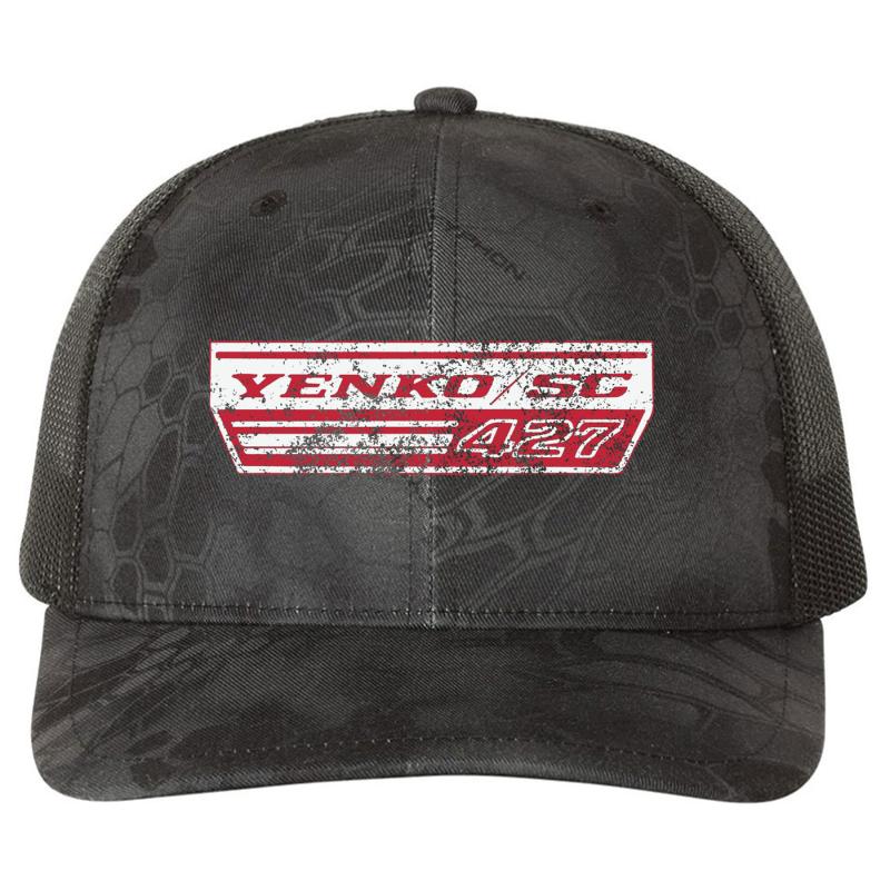 1969 Camaro Yenko Sc 427 Richardson Premium Trucker Snapback Cap  Kryptek Typhon Black