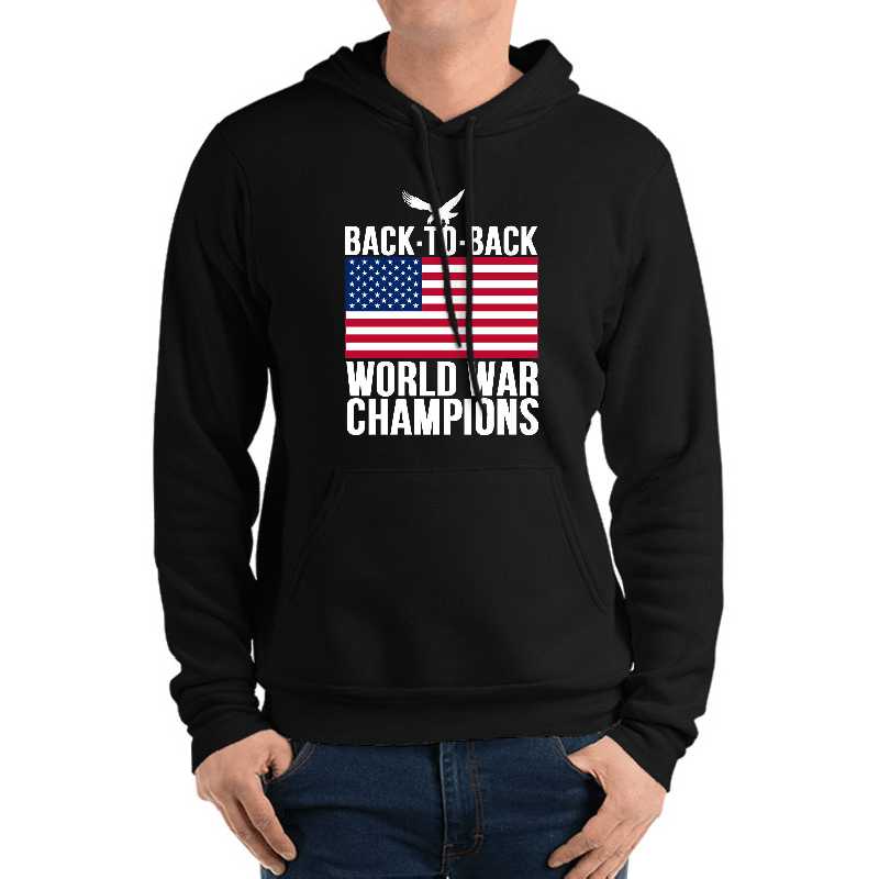 Distressed U.S. Flag & Eagle World War Champs Unisex T-shirts