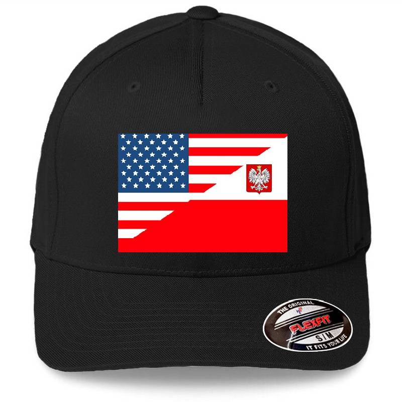 Polish american Polska flag poland Unisex V-Neck T-Shirts