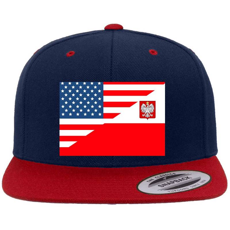 Polish american Polska flag poland Unisex V-Neck T-Shirts