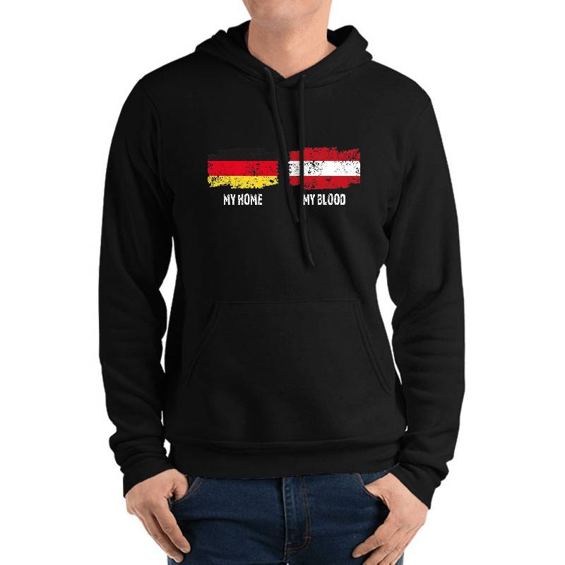 Home Germany blood Austria flag Unisex V-Neck T-Shirts