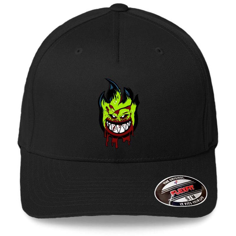 Zombie Supermarine Spitfire Logo Flexfit Baseball Cap  Black