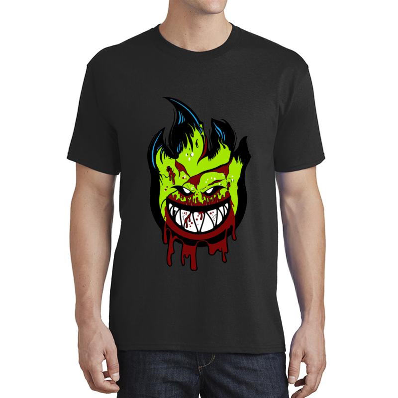 Zombie Supermarine Spitfire Logo Unisex T-Shirt Men Black