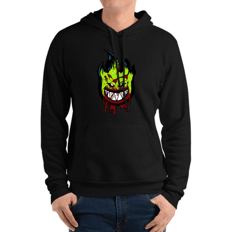 Zombie Supermarine Spitfire Logo Unisex Hooded Sweatshirt Men Black