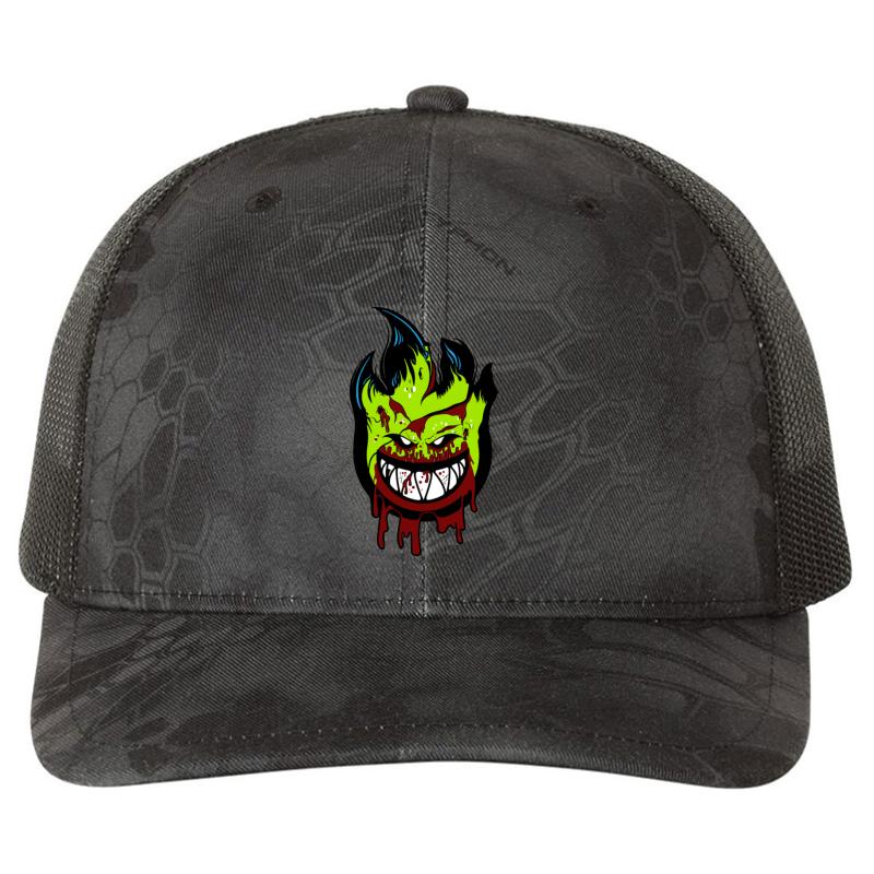 Zombie Supermarine Spitfire Logo Richardson Premium Trucker Snapback Cap  Kryptek Typhon Black